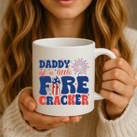 Daddy Of A Little Firecracker Family Matching 4th Of July Coffee Mug thumb 3