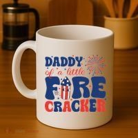 Daddy Of A Little Firecracker Family Matching 4th Of July Coffee Mug thumb 4