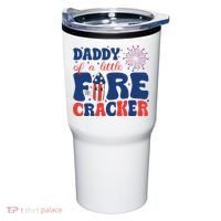 Daddy Of A Little Firecracker Family Matching 4th Of July Tumbler thumb 0