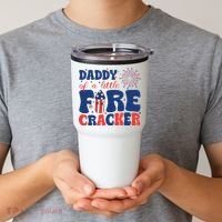 Daddy Of A Little Firecracker Family Matching 4th Of July Tumbler thumb 2
