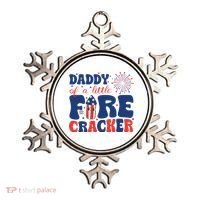 Daddy Of A Little Firecracker Family Matching 4th Of July Ornament thumb 0