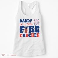 Daddy Of A Little Firecracker Family Matching 4th Of July Women's Tank Top thumb 0