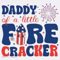 Daddy Of A Little Firecracker Family Matching 4th Of July Women's Tank Top thumb 5