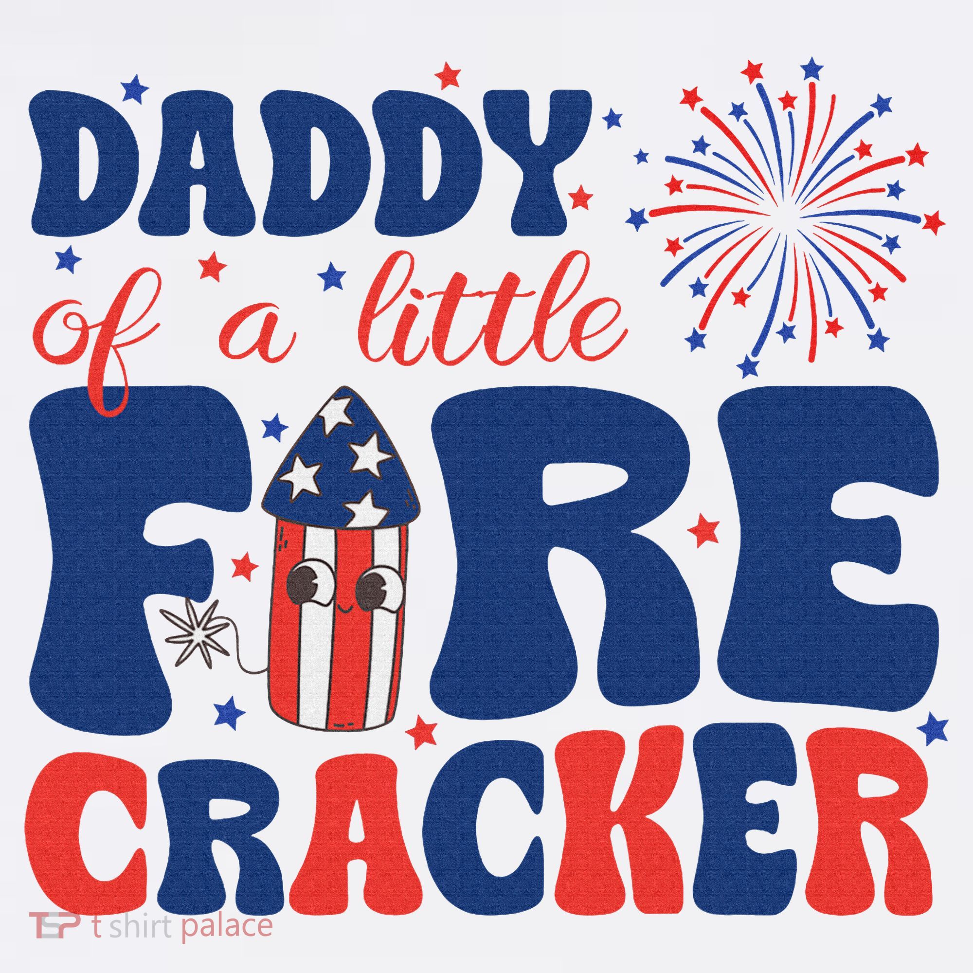Daddy Of A Little Firecracker Family Matching 4th Of July Women's Tank Top