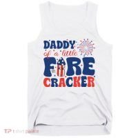Daddy Of A Little Firecracker Family Matching 4th Of July Tank Top thumb 0