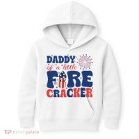 Daddy Of A Little Firecracker Family Matching 4th Of July Kids Hoodie thumb 0