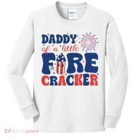 Daddy Of A Little Firecracker Family Matching 4th Of July Kids Long Sleeve Shirt thumb 0