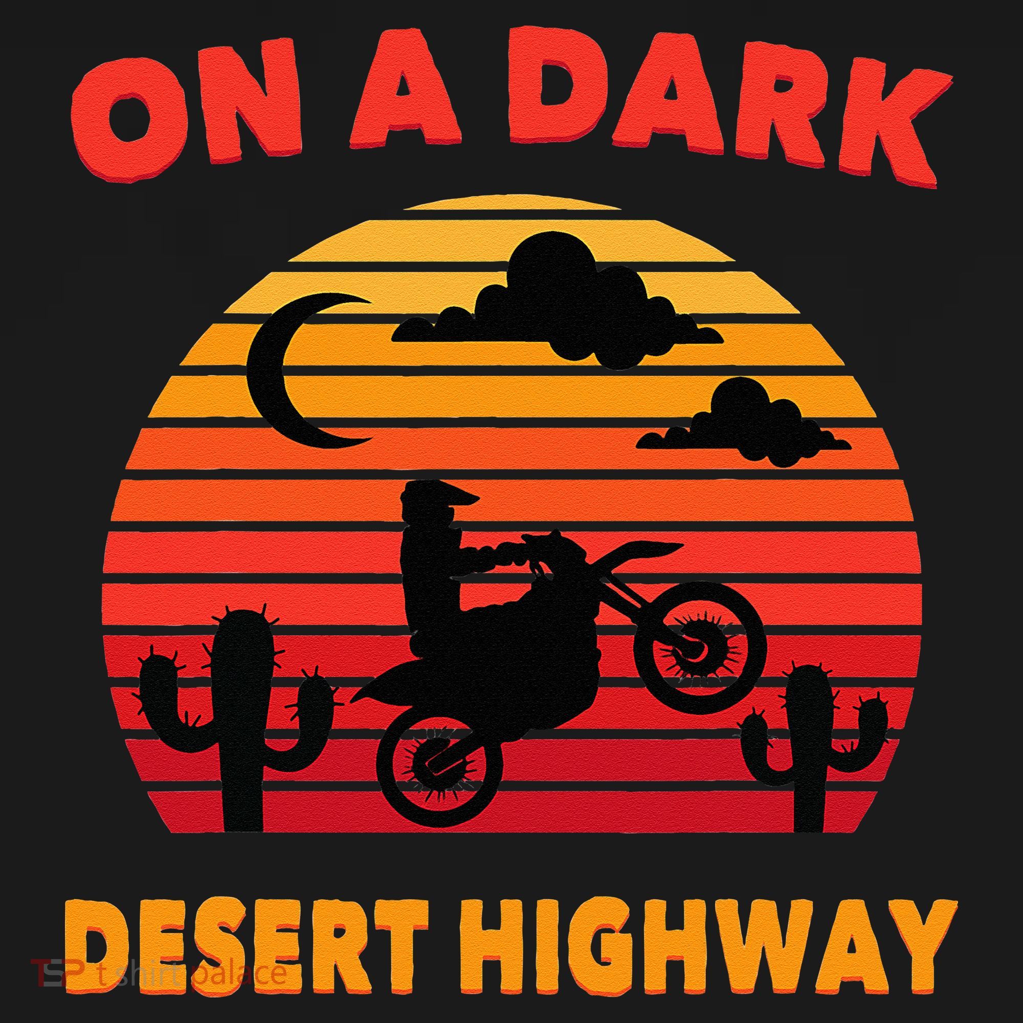 Desert On A Dark Desert Highway Mojave Cactus Retro Bucket Hat