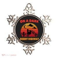 Desert On A Dark Desert Highway Mojave Cactus Retro Ornament thumb 0