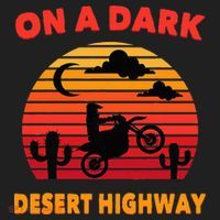 Desert On A Dark Desert Highway Mojave Cactus Retro Hat thumb 2