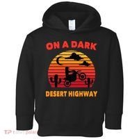 Desert On A Dark Desert Highway Mojave Cactus Retro Toddler Hoodie thumb 0