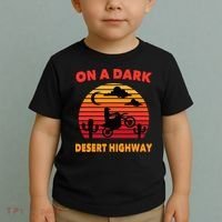 Desert On A Dark Desert Highway Mojave Cactus Retro Toddler T-Shirt thumb 2