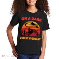 Desert On A Dark Desert Highway Mojave Cactus Retro Kids T-Shirt thumb 2