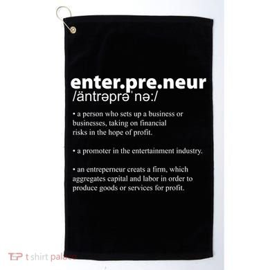 Definition Of An Entrepreneur Golf Towel