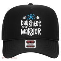 Daughter Of A Warrior Prostate Cancer Blue Ribbon Awareness Hat thumb 0