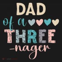 Dad Of A Threenager 3rd Birthday Pajama Set thumb 2