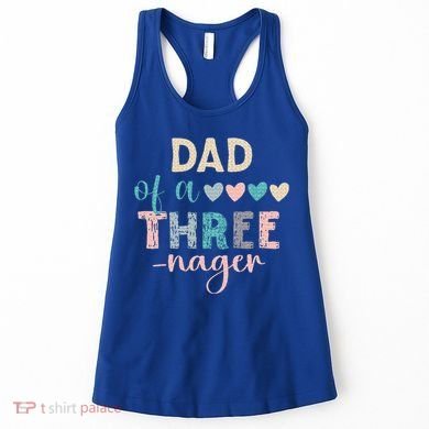 Dad Of A Threenager 3rd Birthday Women's Tank Top