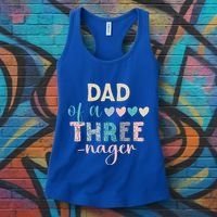 Dad Of A Threenager 3rd Birthday Women's Tank Top thumb 3