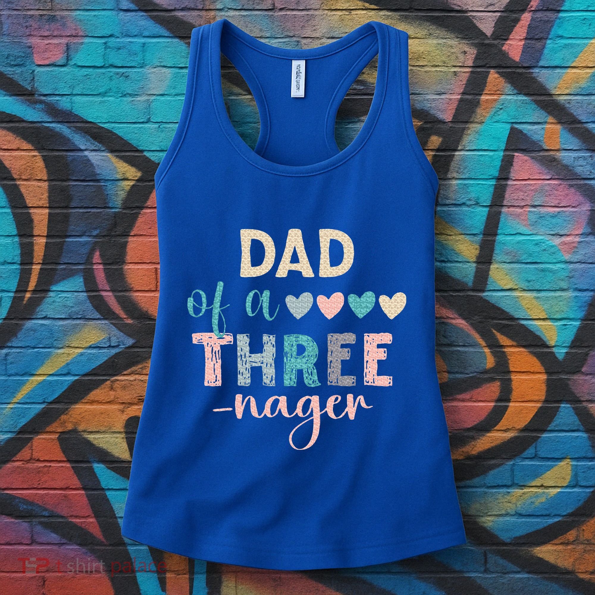 Dad Of A Threenager 3rd Birthday Women's Tank Top
