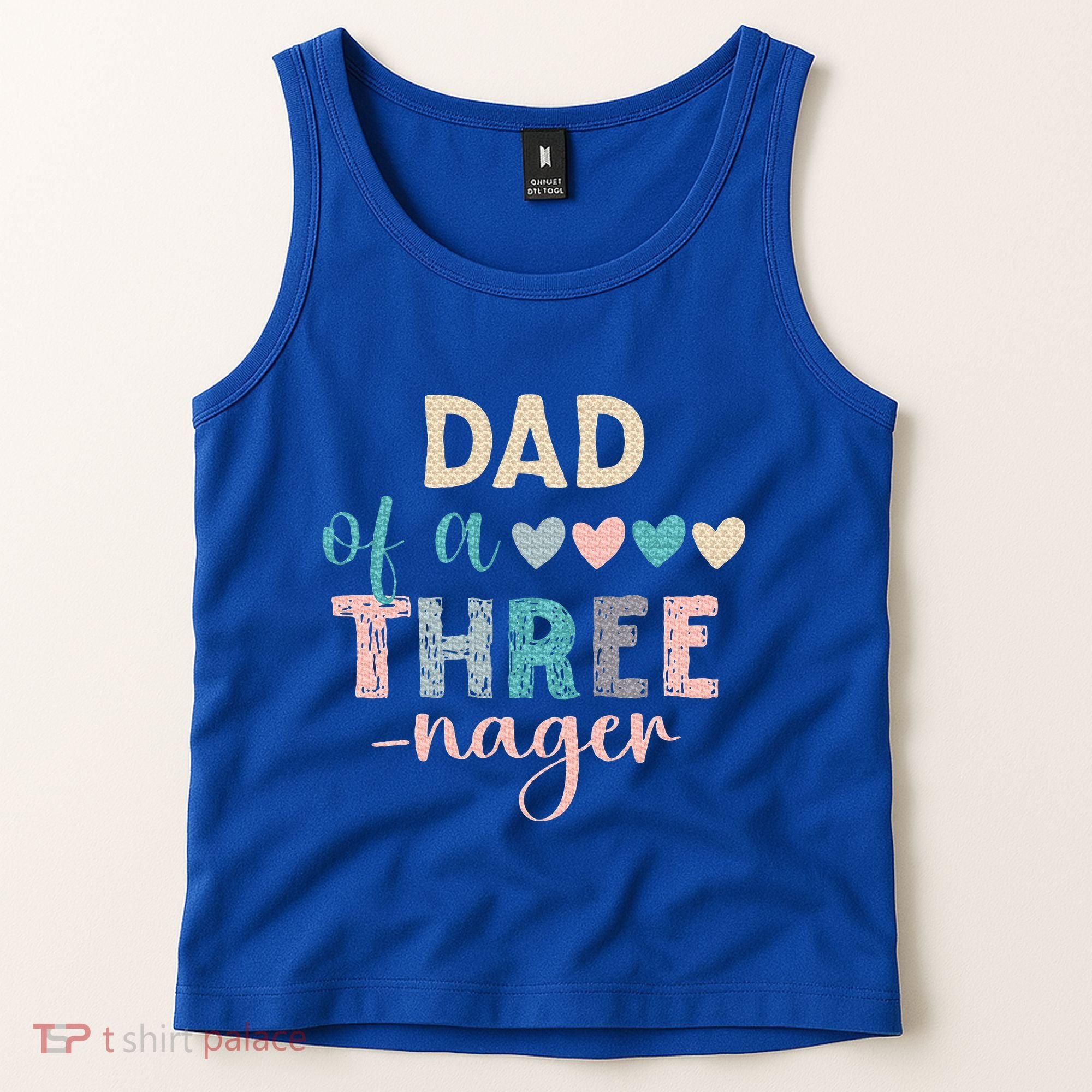 Dad Of A Threenager 3rd Birthday Tank Top