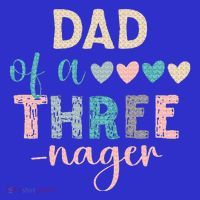Dad Of A Threenager 3rd Birthday Women's Long Sleeve Shirt thumb 2