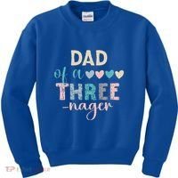 Dad Of A Threenager 3rd Birthday Kids Sweatshirt thumb 0