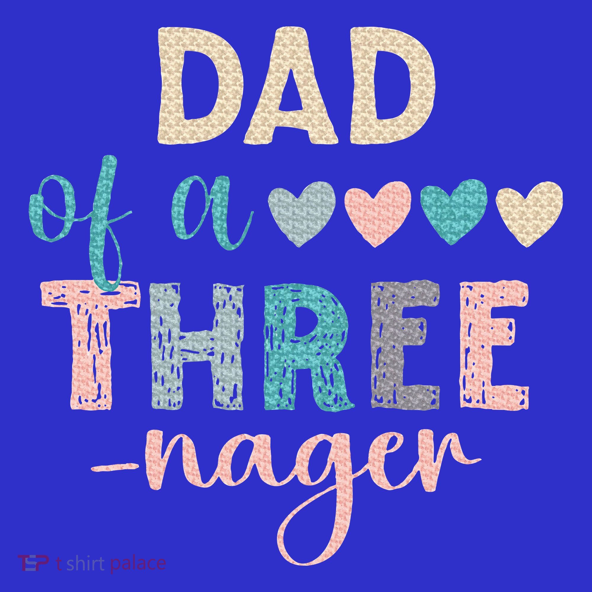 Dad Of A Threenager 3rd Birthday Kids Sweatshirt