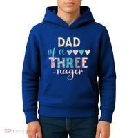 Dad Of A Threenager 3rd Birthday Kids Hoodie thumb 4