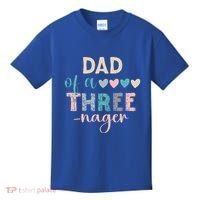 Dad Of A Threenager 3rd Birthday Kids T-Shirt thumb 0