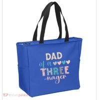 Dad Of A Threenager 3rd Birthday Tote Bag thumb 2