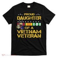 Daughter Of A Vietnam Veteran Im Proud My Dad T-Shirt thumb 0