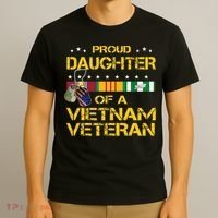 Daughter Of A Vietnam Veteran Im Proud My Dad T-Shirt thumb 3