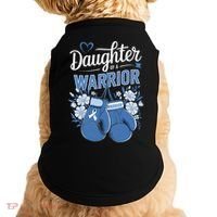 Daughter Of A Warrior Prostate Cancer Awareness Support Doggie Tank thumb 0