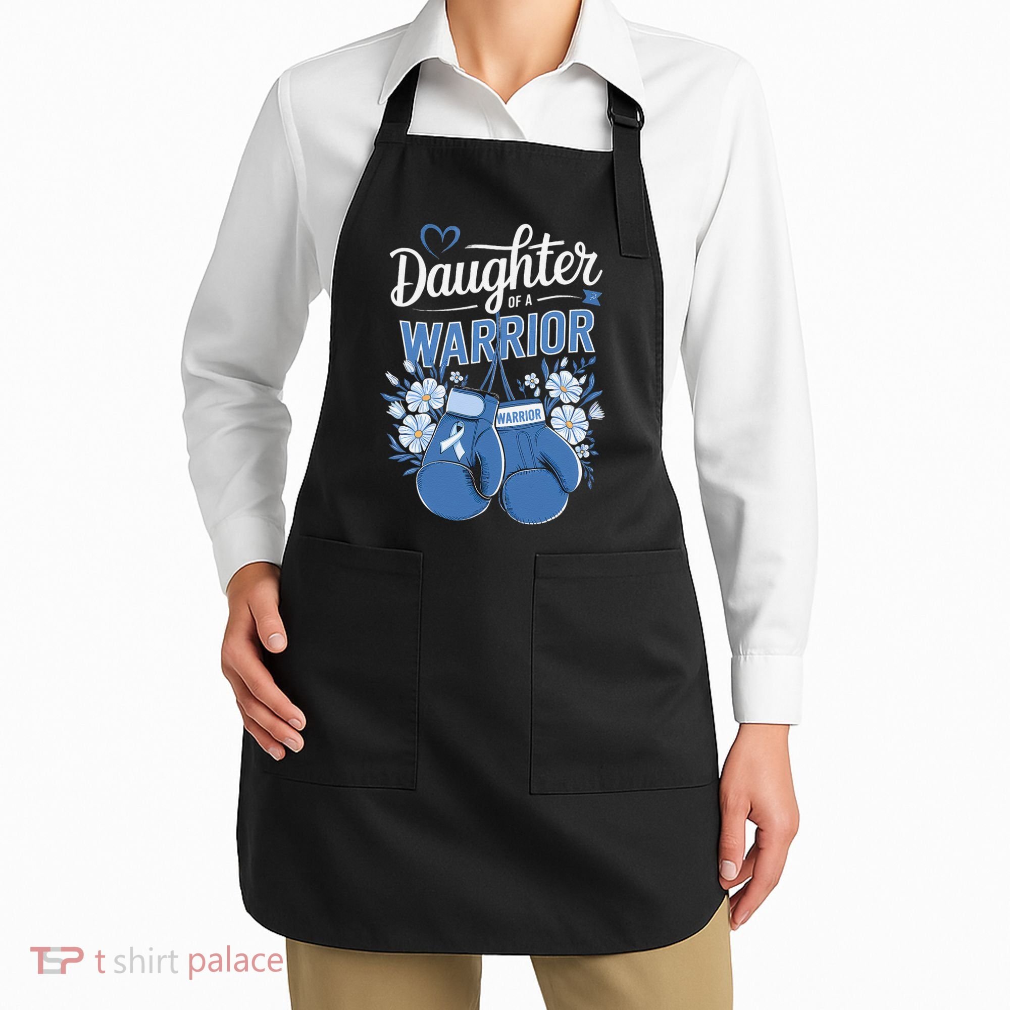 Daughter Of A Warrior Prostate Cancer Awareness Support Apron