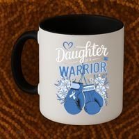 Daughter Of A Warrior Prostate Cancer Awareness Support Coffee Mug thumb 2