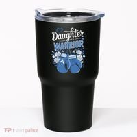 Daughter Of A Warrior Prostate Cancer Awareness Support Tumbler thumb 0
