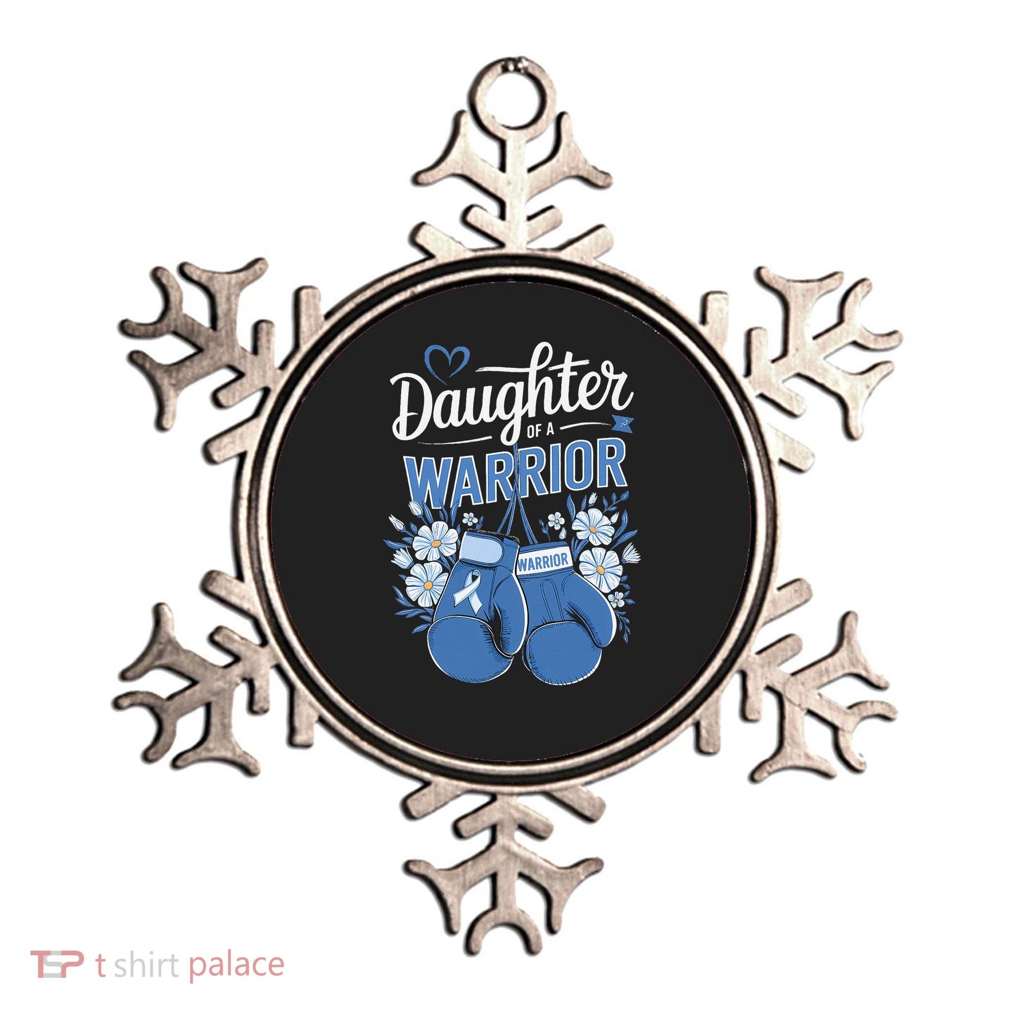 Daughter Of A Warrior Prostate Cancer Awareness Support Ornament