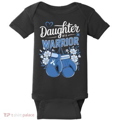 Daughter Of A Warrior Prostate Cancer Awareness Support Baby Bodysuit