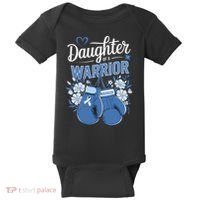 Daughter Of A Warrior Prostate Cancer Awareness Support Baby Bodysuit thumb 0