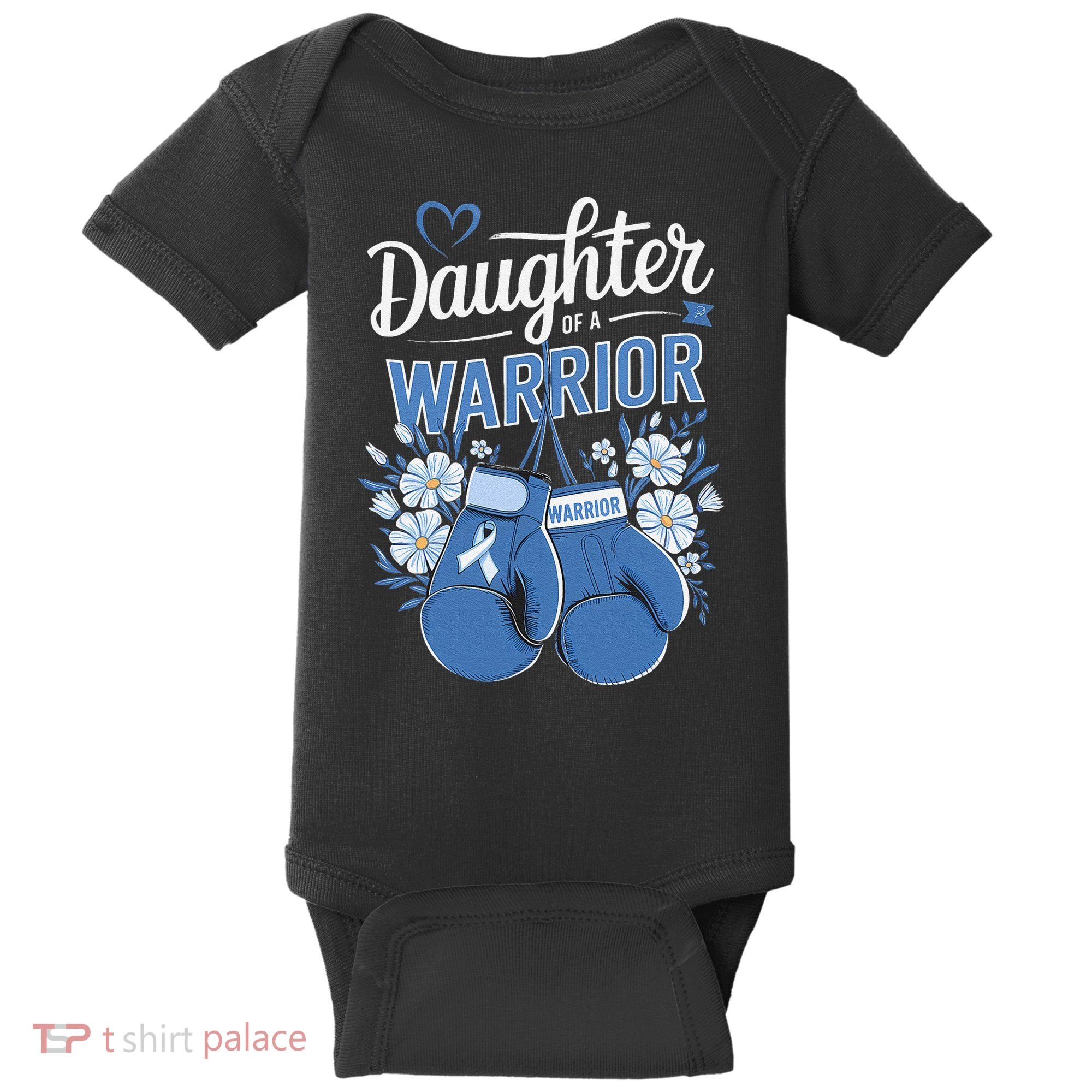 Daughter Of A Warrior Prostate Cancer Awareness Support Baby Bodysuit