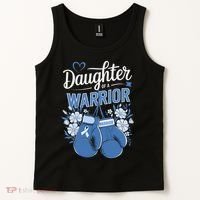 Daughter Of A Warrior Prostate Cancer Awareness Support Tank Top thumb 2