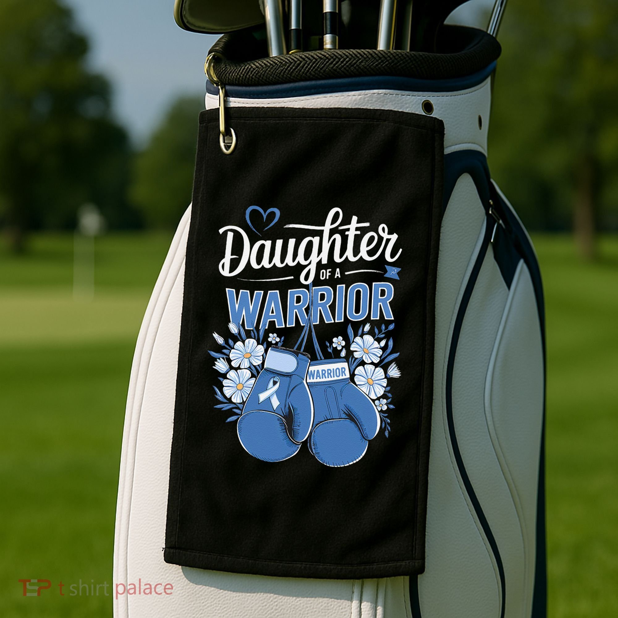 Daughter Of A Warrior Prostate Cancer Awareness Support Golf Towel