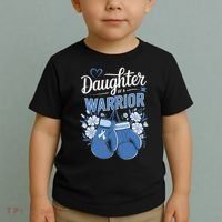 Daughter Of A Warrior Prostate Cancer Awareness Support Toddler T-Shirt thumb 2