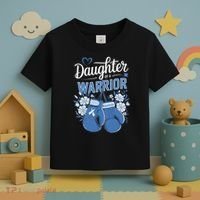 Daughter Of A Warrior Prostate Cancer Awareness Support Toddler T-Shirt thumb 3