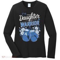 Daughter Of A Warrior Prostate Cancer Awareness Support Women's Long Sleeve Shirt thumb 0