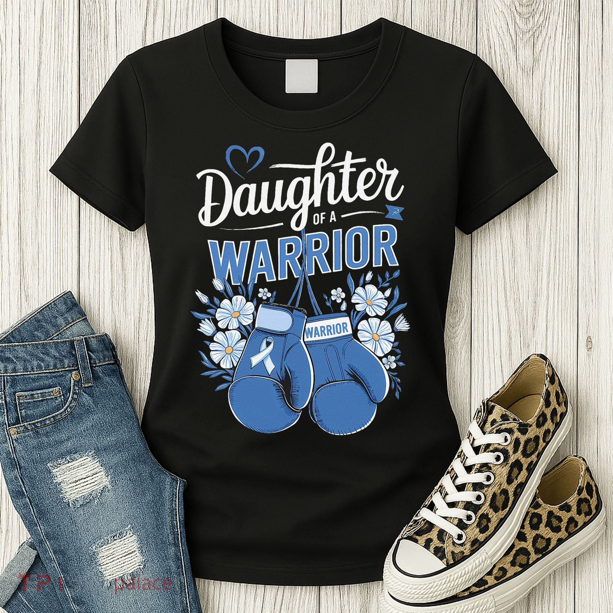 Daughter Of A Warrior Prostate Cancer Awareness Support Women's T-Shirt