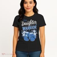 Daughter Of A Warrior Prostate Cancer Awareness Support Women's T-Shirt thumb 4