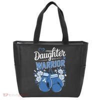 Daughter Of A Warrior Prostate Cancer Awareness Support Tote Bag thumb 0