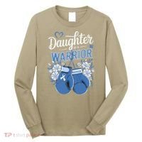 Daughter Of A Warrior Prostate Cancer Awareness Support Long Sleeve Shirt thumb 0