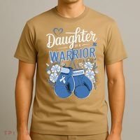 Daughter Of A Warrior Prostate Cancer Awareness Support T-Shirt thumb 3
